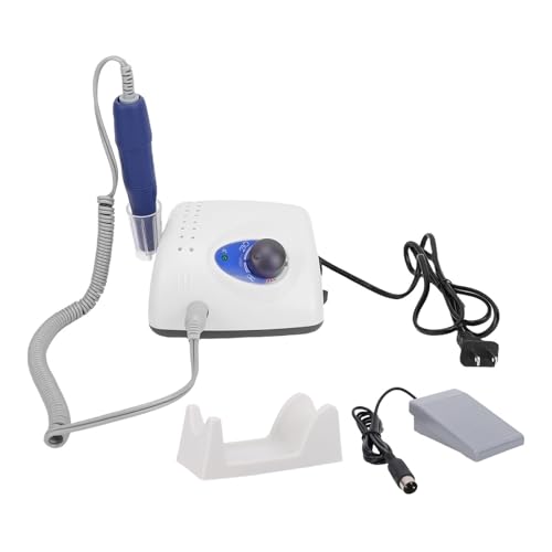 Buachois Electric Nail Drill with Foot Pedal, 35000 RPM Hand