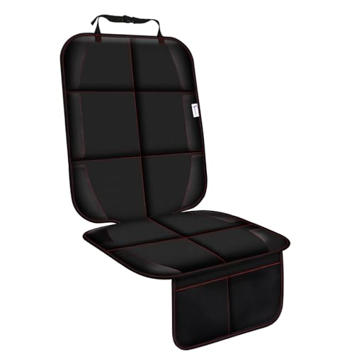 Image of Gowhalle Car Seat Protector With Non-Slip Rubber Padded Backing, Waterproof Thickest Padding for Child Seats, No Imprint Under Baby Seat (Red-1pcs)