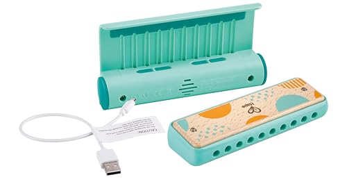 Hape Learn with Lights Harmonica | USB Charging Capabilities | Leaning and Band Mode | Musical Instrument - Les Beatles, Paul McCartney, John Lennon, RIngo Starr, George Harrison Hape Learn with Lights Harmonica | USB Charging Capabilities | Leaning and Band Mode | Musical Instrument – Image 5