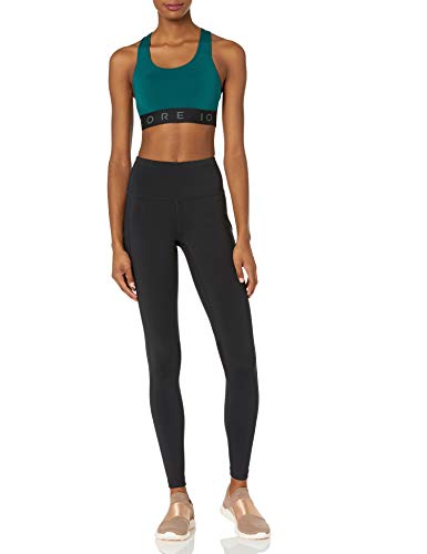 Core 10 Women's All Around Medium-Support Strappy, Cross-Back, And T-Back Yoga Sports Bra, Teal Blue, Crossback, 1X #TOP3