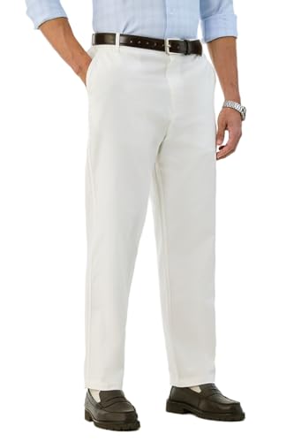 Image of SNITCH Men Casual Trousers| Baggy Fit Mid Rise Solid Plain Front Style | Breathable Cotton Blend & Lightweight Linen Fabric for Summer & Everyday Outings