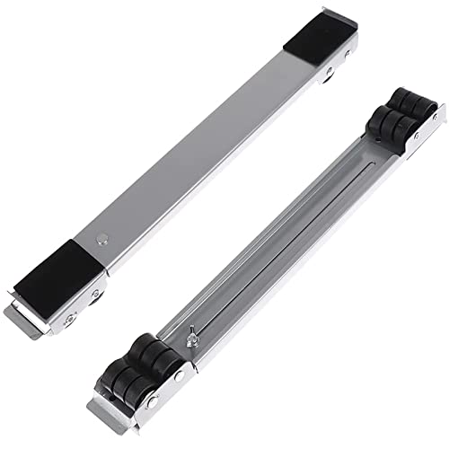 YNIYUJKL Soporte para Lavadora, Base Móvil Multifuncional, Pedestal Universal para Secadora Y Frigorífico, Base Ajustable con 24 Ruedas con Bloqueo Fijo, Capacidad De Ca,Silver