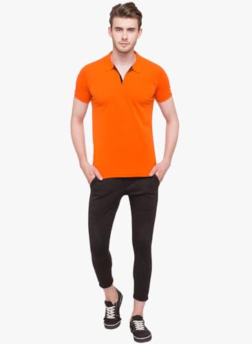 Image of Status Quo Men's Polo T-Shirt | Rich Cotton Blend | Slim Fit | All Day Comfort | Contrast Inner Placket | Polo Collar