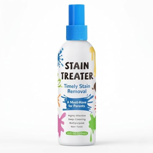 Messy Eater Stain Treater Spray stain remover for clothes Stain Treater Spray for Clothes - 120ml Travel-Friendly Stain Remover Spray for Grass Blood Grease Wine Ink Tea & Coffee Marks