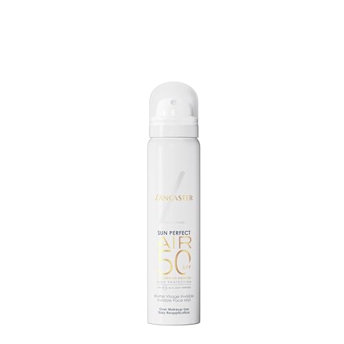 Lancaster Sun Perfect Air Invisible Face Mist SPF50, Ultra-light, Weightless, Fast Absorbing and Refreshing Sun Protection, 75ml