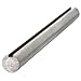 Keyed Shaft,Dia. 3/8 in,9 in L,304 SS