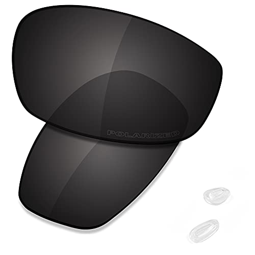 Image of SAUCER Premium Replacement Lenses for Oakley Blender OO4059-58mm Sunglasses High Definition - Carbon Black Polarized