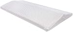 Oreiller de soutien Lombaire pour somnambule Oreil en mousse mémoire pour soulager la douleur au dos, Oreillon Triangle Bolster Oreillant Lit avec housse lavable (blanc)