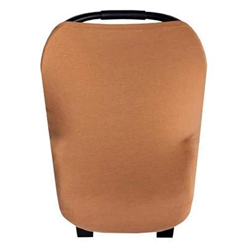 Image of Copper Pearl Multi-Use Cover: Car Seat & Stroller Cover for Sun - Stretchy Fabric, All-Season Use, Stylish Designs, Easy Access for Moms - Camel