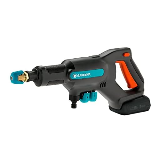 Gardena middendrukreiniger met accu AquaClean 24/18 V P4A Ready-To-Use-set: Accureiniger voor buiten, 3 reinigingsniveaus, max. druk 24 bar, incl. accu + lader (14800-20)