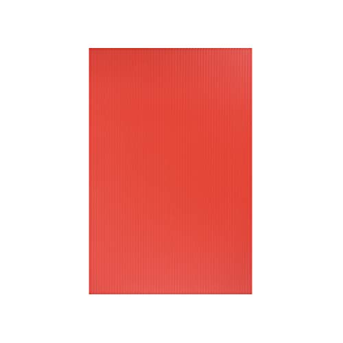 Image of uxcell Corrugated Plastic Sheets,3mm Red Blank Yard Lawn Signs,8 Inch x 12 Inch,Waterproof Sign Blank Board 1pcs