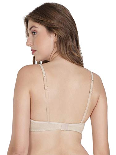 Image of Jockey Women's Cotton Non-Padded Wirefree Beginner's Bra SS12 Skin Melange 32B