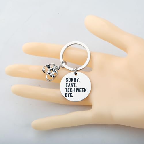CENWA Theater Gifts Keychain Sorry Can’t Tech Week Bye Keychain Theater Acting Gift Theater Teacher Gift3