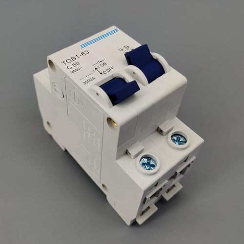 Interruptor de transferencia manual 1P 50A para control de energia de 400V en carril DIN