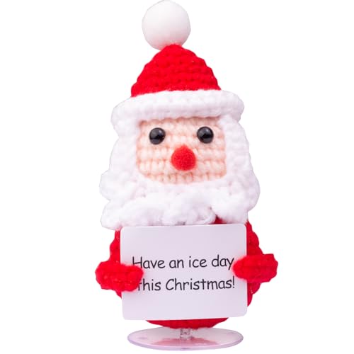 Mwmoeen Weihnachten Positive Weihnachtsmann Hirsch Schneemann, Pocket Hug Positive Kartoffel, Strickwolle Emotionale Unterstützung Hirsch Schneemann Mutmacher Weihnachten Geschenk Dekoration., 5.52 €