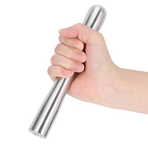 Vikenar Huishoudelijke roestvrij staal Ice stampertje Cocktail mengen Muddler Gereedschap Bar Supplies (18.5cm) - Afbeelding 7