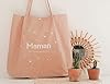Manahia Tote Bag Brodé Maman - Maman d'amour - Cadeau Maman - Sac Maman - Sac cabas 100% Coton - Cadeau Noël Maman - Cadeau Naissance - Fête Des Mères - Future Maman - Anniversaire Maman #2