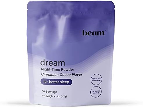 Beam Dream Sleep Powder | Natural Ingredients | L-Theanine | Magnesium | Calm Support Supplement | Gluten Free, Vegan, Non-GMO, No Sugar Added, Keto, Dairy Free