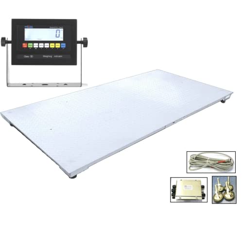Báscula de suelo industrial SellEton 48" x 72" con indicador miniatura 2