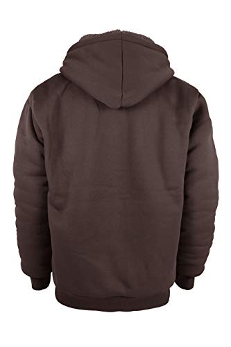 Image of Yasumond Hoodies for Men Zipper Fleece Sweatshirt Heavy Sherpa Lined Hooded Warm Winter Coats Big Tall