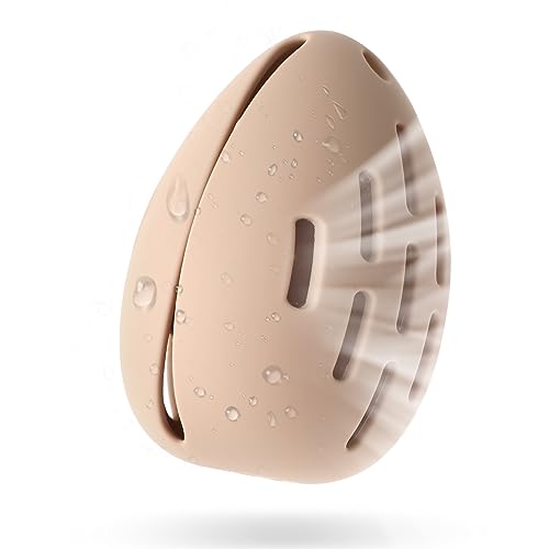 Thinp Soporte de esponja de maquillaje, soporte de silicona transpirable para licuadora de belleza, estuche de viaje, esponja de maquillaje, soporte de esponja de belleza para todas las esponjas, uso