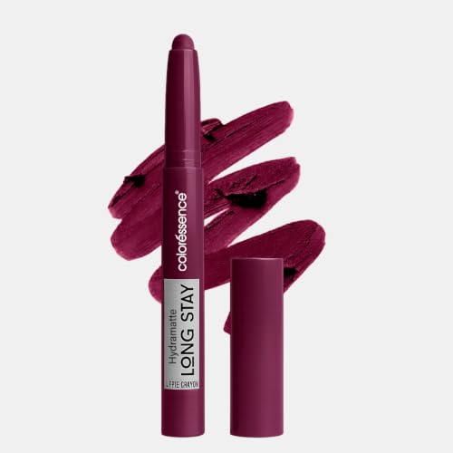 Image of Coloressence Hydra Matte Lip Crayon Lipstick, Envy, 1gm | Long Lasting | Matte Finish | Hydrating Formula | Smudgeproof | Sweatproof | Rich Coverage
