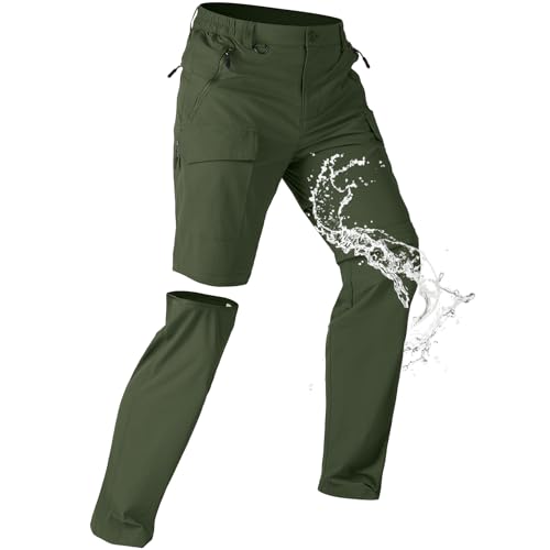 Men's Hiking Pants Convertible Cargo Pants Zip Off Lightweight Quick Dry Safari Fishing Camping Scout Pants