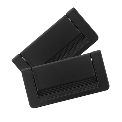 El Mejor Listado de Manillas y tiradores más recomendados. 44 Ciieeo Tirador Oculto Para Puertas De Armarios y Cajones, Manilla Invisible Negra De Aleación De Zinc, Montaje Empotrado, Para Cocina, Baño y Muebles, Kit De 1 Unidad