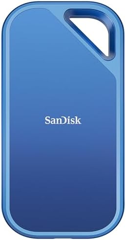 SANDISK Creator Pro Portable NVMe SSD 1TB (up to 2000 MB/s read/write speeds for demanding workflows, 3 Meter drop protection, IP65 water & dust resistance, 1 Month Adobe Creative Cloud included)