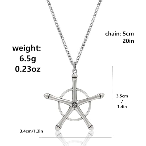 Uryuu Quincy Cross Necklace - Ichigo Zangetsu Charm Soul Reaper License Keychain - Anime Gift for Men Women2