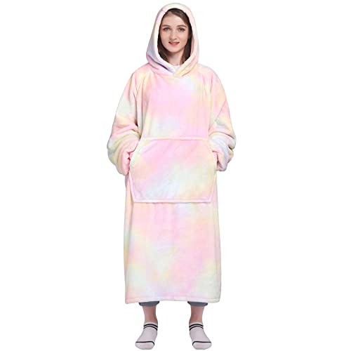 Waitu Tragbare Decke, Sweatshirt, Geschenke für Damen und Herren, super warme und gemütliche Decke, Hoodie… – Ansicht 1