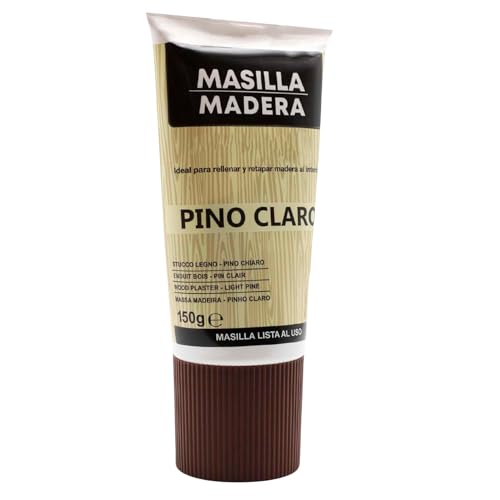 CABLEPELADO – Masilla para Madera Color Pino Claro – Reparadora de Agujeros y Grietas – Lista para Usar – Ideal para Interiores – Acabado Lijable y Pintable – Formato en Tubo de 150 g