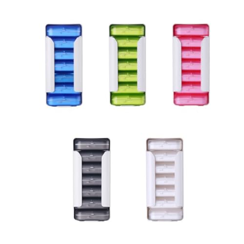 Boîte de rangement portable de pilules 42 compartiments et 7 couches