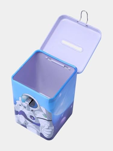 Image of Money Saving Bank with Coin Slot / /Creative Cartoon Design Money Bank / /Plastic Piggy Bank for Boys & Girls (Pack of 1) (Mini Square Piggy Bank)