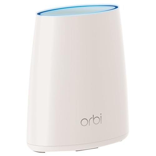 Netgear Orbi RBS40 Mesh WLAN Satellit (2.200 MBit/s Tri-Band für zusätzliche 125 m² Abdeckung, AC2200, 4x GB LAN Ports, WLAN Repeater für Orbi Mesh-WLAN-Systeme)
