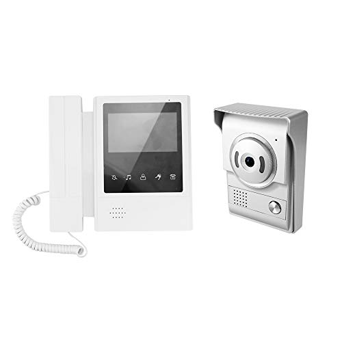 Timbre para Puerta, cámara de visión nocturna digital de alta definición Bigwinner en color HD y pantalla táctil TFT LCD a color de 4,3 pulgadas, resistente al agua IP6, función monitor/hablar