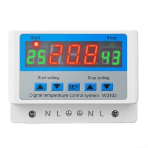 Image of Temperature Controller 30A Digital W3103 with Multiple Operating Modes Including Interval and Programmable Delayed Start (12V300W)