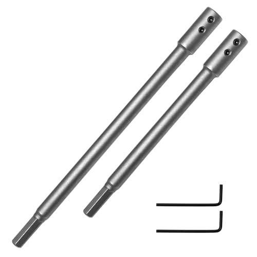Pilikoll 2 Pièces 7Inch & 10Inch Rallonge de Mèche Forstner avec Queue Triangulaire Extension de Foret de Tarière Extension de Foret Forstner Extra Long...