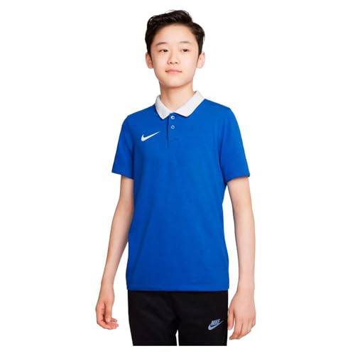 Nike Soccer Polo Y NK DF Park20 Polo SS, Royal Blue/White/White, CW6935-463, XS