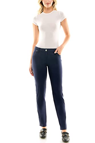 Image of Zac & Rachel Women's Millennium Fabric Pant - Perfectly Designed Woven Stretch Combination That Makes for The Most Flattering