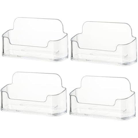DMFLY Acrylic Business Card Holder Display Stand Cover