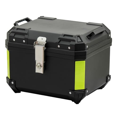 オートバイ用 リアボックス THE SQUARE(ザ・スクエア) トップケース ブラック 軽量 防水 防塵 通勤 通学 配達 デリバリー 収納ボックス ヘルメット収納 原付 スクーター (45L)