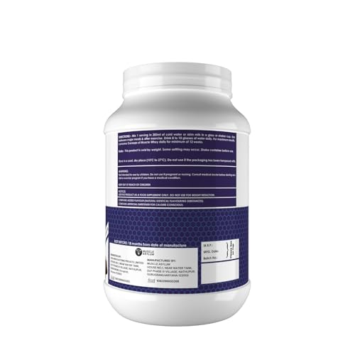 Muscle Asylum Muscle Whey 100% Whey Protein - 24g Protein, 5.29g BCAA -Double Chocolate(25 Servings) - 1 Kg (2.2Lbs) & BCAA - (50 Servings) BCAA L-Tyrosine, Taurine and Theanine (Fruit Punch)