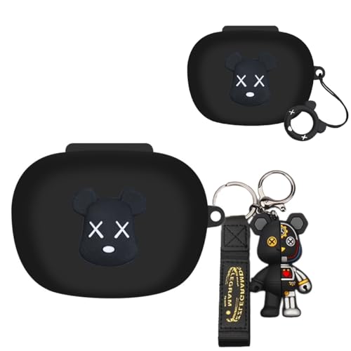 For Edifier Neobuds Pro2 �P�[�X ���� ���C�����X �C���z���P�[�X Edifier Neobuds Pro2�p�J�o�[ �V���R�[���� �J�o�[ 3D ���� 4�_�Z�b�g �L�[�`�F�[���t�� �ϏՌ� �L�Y�h�~ �[�d�֗� �S�ʕی� �C���z���P