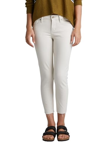 Silver Jeans Co. Boys' Avery High Rise Curvy Fit Skinny Crop Jeans-Legacy