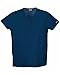 Cherokee Women's Workwear Scrubs Snap Front V-Neck Top, Navy, X-Large