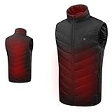 WXJHNYBS 3 Modos De Calefacción,Lavable Chaquetas con Calefaccion para Acampar,8Heizzonen-XL