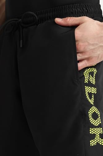 Image of Reebok Men's Polyester Training Shorts - Lightweight Breathable Gym Shorts for Men | Sports Shorts for Men | Workout Fitness Shorts - Elastic Drawcord Waistband