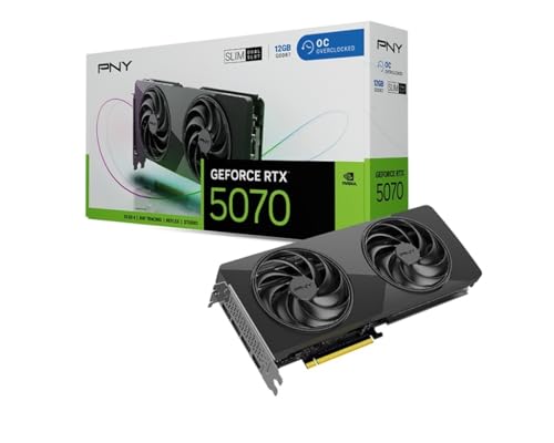 PNY GeForce RTX 5070 Slim NVIDIA 12 Go GDDR7 - vue 2