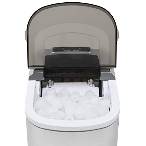 vidaXL Eiswürfelbereiter 2,4 L 15kg/24h Eiswürfelmaschine Eiswürfel Ice Maker – Bild 3
